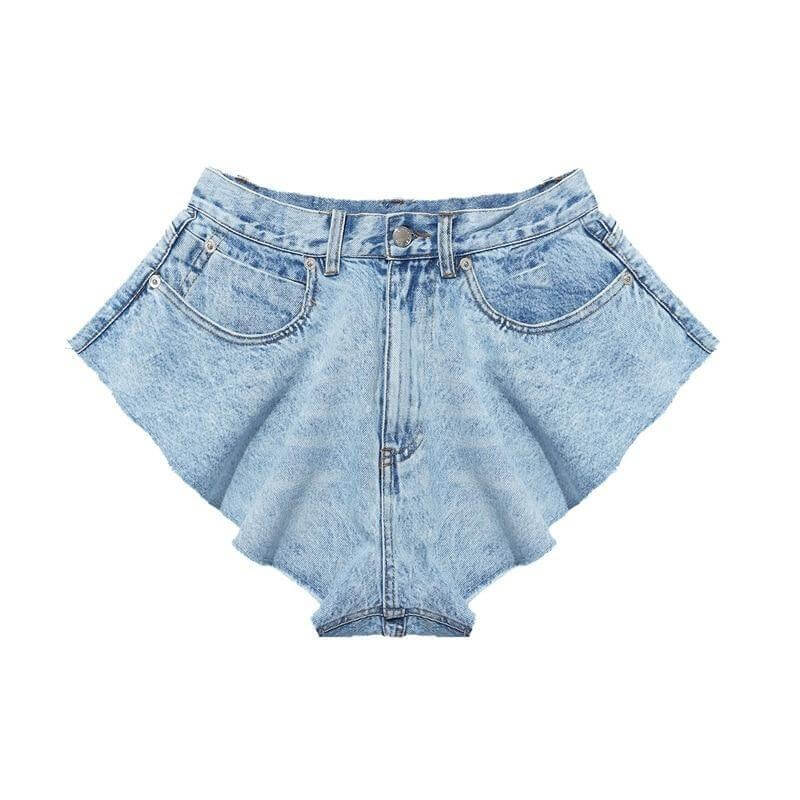 Women's Denim Shorts Skirt -, Skirt Shorts , Drestiny , Australia, Blue, Canada, FR, L, Light Blue, M, New Zealand, S, Shorts, United Kingdom, United States, XL, XS, XXL , Drestiny , www.shopdrestiny.com