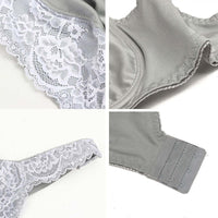 Thumbnail for Women's Lace Floral Bra - C34 - J52 Plus Sizes! -, Bras , Drestiny , 34, 36, 38, 40, 42, 44, 46, 48, 50, 52, Australia, Bras, Canada, Grey, New Zealand, United Kingdom, United States, White , Drestiny , www.shopdrestiny.com