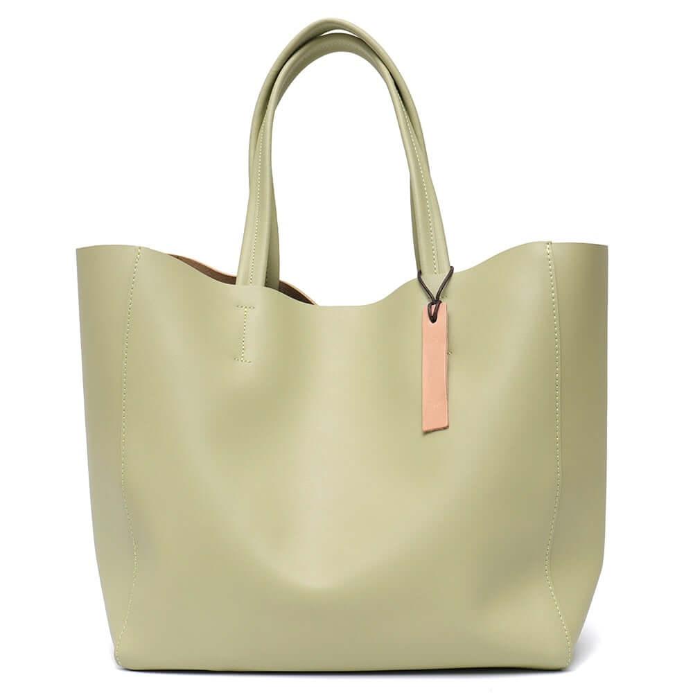 Women's Large Capacity Real Leather Classic Tote Bag -, Handbags , Drestiny , Australia, Black, Blue, Brown, FR, Green, Grey, Handbags, Light Blue, Light Green, Pink, Purses, Tan, United Kingdom, United States, Wine Red, Yellow , Drestiny , www.shopdrestiny.com