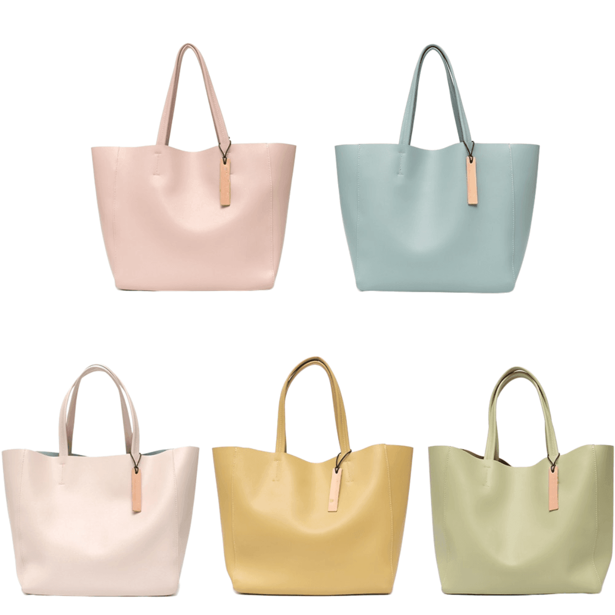 Women's Large Capacity Real Leather Classic Tote Bag -, Handbags , Drestiny , Australia, Black, Blue, Brown, FR, Green, Grey, Handbags, Light Blue, Light Green, Pink, Purses, Tan, United Kingdom, United States, Wine Red, Yellow , Drestiny , www.shopdrestiny.com