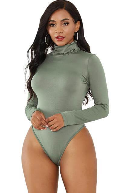 Women's Long Sleeve Turtleneck Bodysuit -, Bodysuits , Drestiny , Australia, Black, Blue, Bodysuits, Canada, Dark Blue, Dark Olive Green, Dark Red, FR, L, Light Green, Long Sleeves, M, New Zealand, Purple, Red, Rosy Brown, S, Turtlenecks, United Kingdom, United States, Violet Red, White, XL , Drestiny , www.shopdrestiny.com