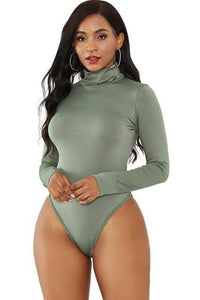 Thumbnail for Women's Long Sleeve Turtleneck Bodysuit -, Bodysuits , Drestiny , Australia, Black, Blue, Bodysuits, Canada, Dark Blue, Dark Olive Green, Dark Red, FR, L, Light Green, Long Sleeves, M, New Zealand, Purple, Red, Rosy Brown, S, Turtlenecks, United Kingdom, United States, Violet Red, White, XL , Drestiny , www.shopdrestiny.com