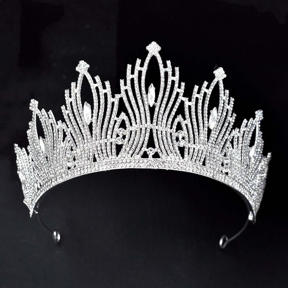 Women's Opulent Crystal Crowns & Tiaras -, Crowns , Drestiny , Australia, Canada, Crowns, Gold, Hair Accessories, New Zealand, Silver, Tiaras, United Kingdom, United States, White , Drestiny , www.shopdrestiny.com