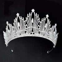 Thumbnail for Women's Opulent Crystal Crowns & Tiaras -, Crowns , Drestiny , Australia, Canada, Crowns, Gold, Hair Accessories, New Zealand, Silver, Tiaras, United Kingdom, United States, White , Drestiny , www.shopdrestiny.com