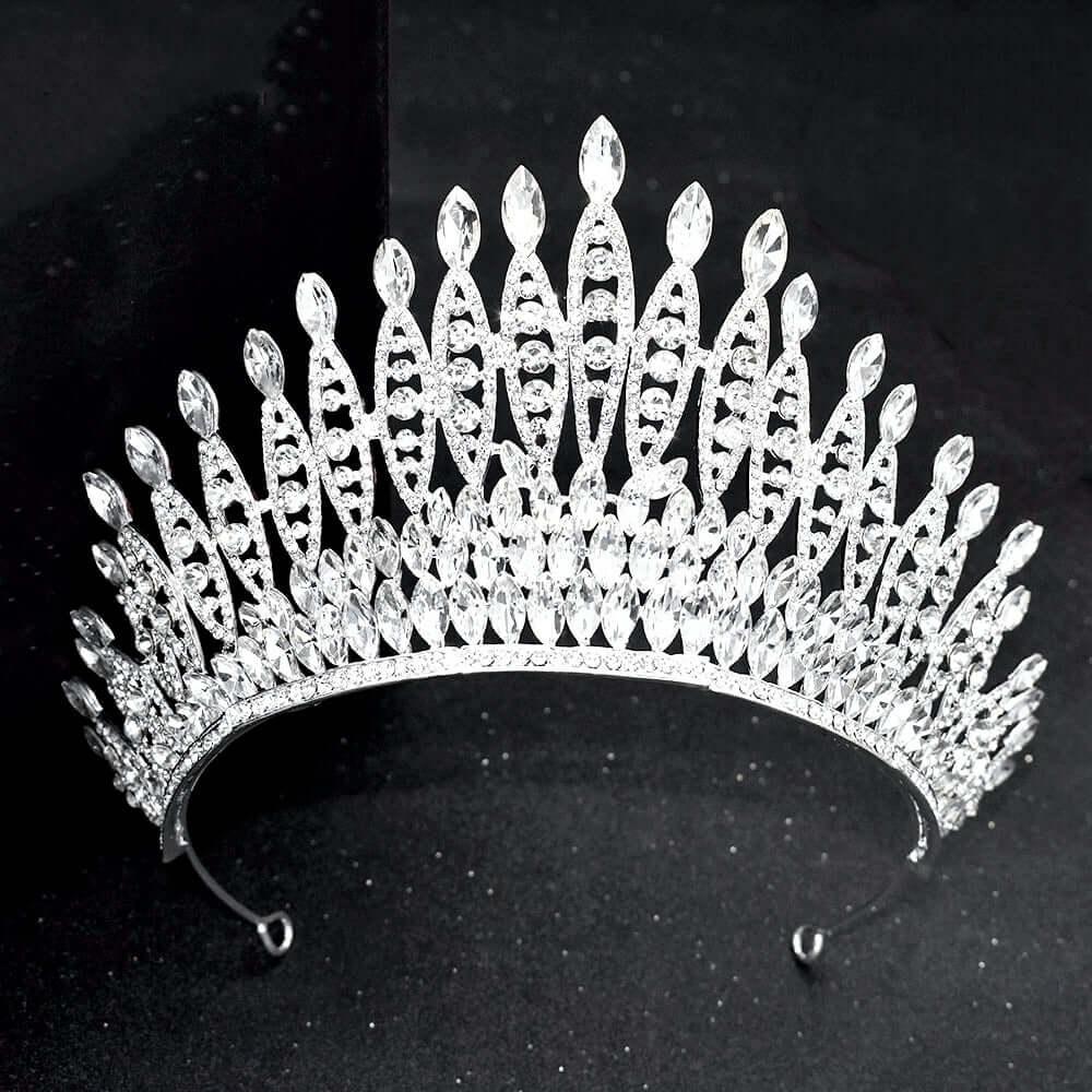 Women's Opulent Crystal Crowns & Tiaras -, Crowns , Drestiny , Australia, Blue, Canada, Crowns, Gold, Hair Accessories, New Zealand, Silver, Tiaras, United Kingdom, United States, White , Drestiny , www.shopdrestiny.com