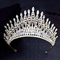 Thumbnail for Women's Opulent Crystal Crowns & Tiaras -, Crowns , Drestiny , Australia, Canada, Crowns, Gold, Hair Accessories, New Zealand, Silver, Tiaras, United Kingdom, United States, White , Drestiny , www.shopdrestiny.com