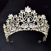 Thumbnail for Women's Opulent Crystal Crowns & Tiaras -, Crowns , Drestiny , Australia, Canada, Crowns, Gold, Hair Accessories, New Zealand, Silver, Tiaras, United Kingdom, United States, White , Drestiny , www.shopdrestiny.com