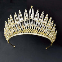 Thumbnail for Women's Opulent Crystal Crowns & Tiaras -, Crowns , Drestiny , Australia, Canada, Crowns, Gold, Hair Accessories, New Zealand, Silver, Tiaras, United Kingdom, United States, White , Drestiny , www.shopdrestiny.com