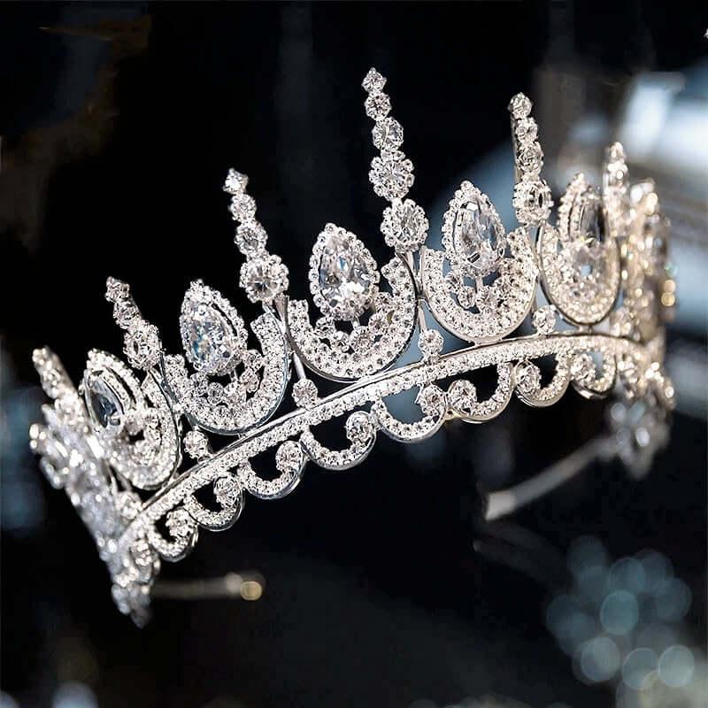 Women's Opulent Crystal Crowns & Tiaras -, Crowns , Drestiny , Australia, Canada, Crowns, Gold, Hair Accessories, New Zealand, Silver, Tiaras, United Kingdom, United States, White , Drestiny , www.shopdrestiny.com