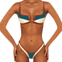 Thumbnail for Women's Patchwork Thong Bikini -, Bikini , Drestiny , Australia, Bikinis, Canada, Gender_Women, L, M, New Zealand, S, United Kingdom, United States , Drestiny , www.shopdrestiny.com