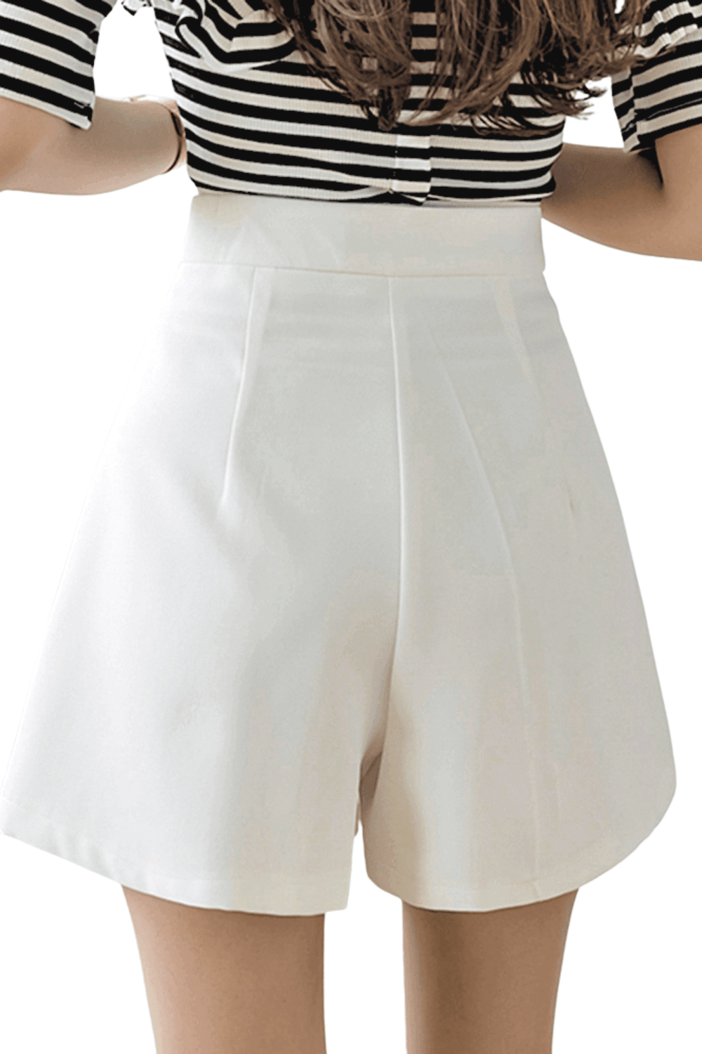 Women's Pleated High Waist Shorts -, Shorts , Drestiny , Australia, Black, Canada, FR, L, Light Blue, M, S, Shorts, United Kingdom, United States, White, XL , Drestiny , www.shopdrestiny.com