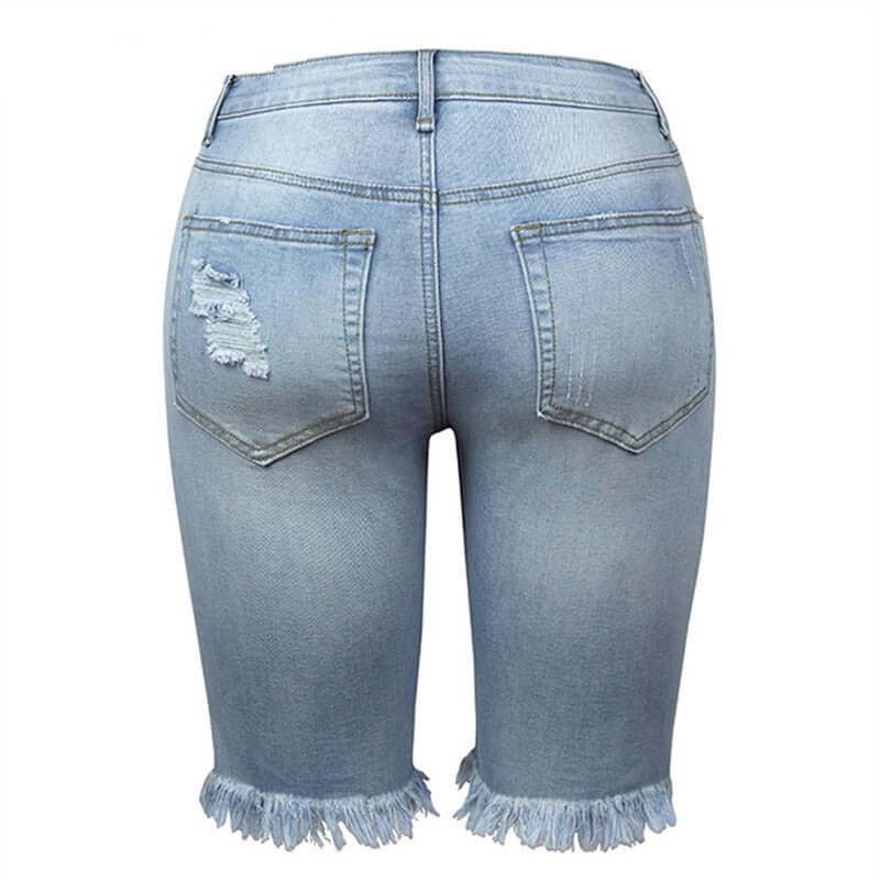 Women's Ripped Jean Summer Shorts -, Shorts , Drestiny , Australia, Black, Brown, Canada, Dark Blue, L, Leopard, Light Blue, M, New Zealand, Red, S, Shorts, United Kingdom, United States, XL, XXL , Drestiny , www.shopdrestiny.com