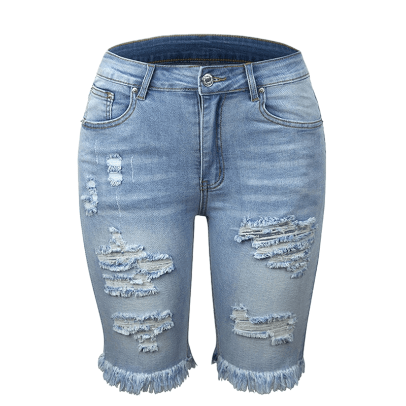 Women's Ripped Jean Summer Shorts -, Shorts , Drestiny , Australia, Black, Brown, Canada, Dark Blue, L, Leopard, Light Blue, M, New Zealand, Red, S, Shorts, United Kingdom, United States, XL, XXL , Drestiny , www.shopdrestiny.com