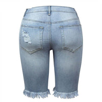 Thumbnail for Women's Ripped Jean Summer Shorts -, Shorts , Drestiny , Australia, Black, Brown, Canada, Dark Blue, L, Leopard, Light Blue, M, New Zealand, Red, S, Shorts, United Kingdom, United States, XL, XXL , Drestiny , www.shopdrestiny.com