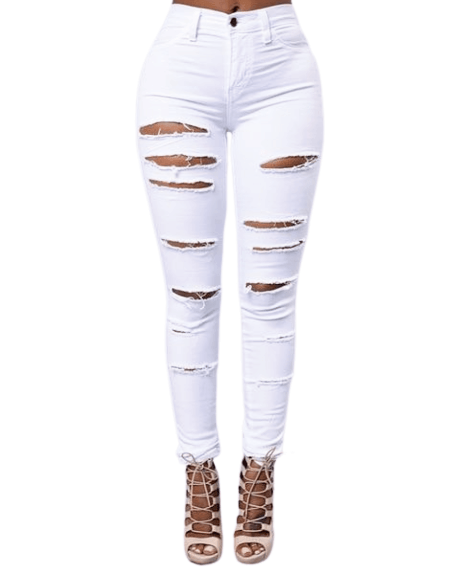 Women's Ripped Jeans -, Jeans , Drestiny , Australia, Black, Canada, FR, Jeans, L, M, New Zealand, S, Skinny Jeans, United Kingdom, United States, White, XL, XXL , Drestiny , www.shopdrestiny.com