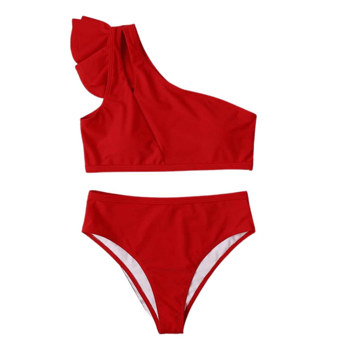 Women's Sexy One Shoulder High Waist Bikini -, Bikini , Drestiny , Australia, Bikinis, Black, Canada, FR, Khaki, L, M, New Zealand, One Shoulder, Red, S, United Kingdom, United States, White, XL , Drestiny , www.shopdrestiny.com