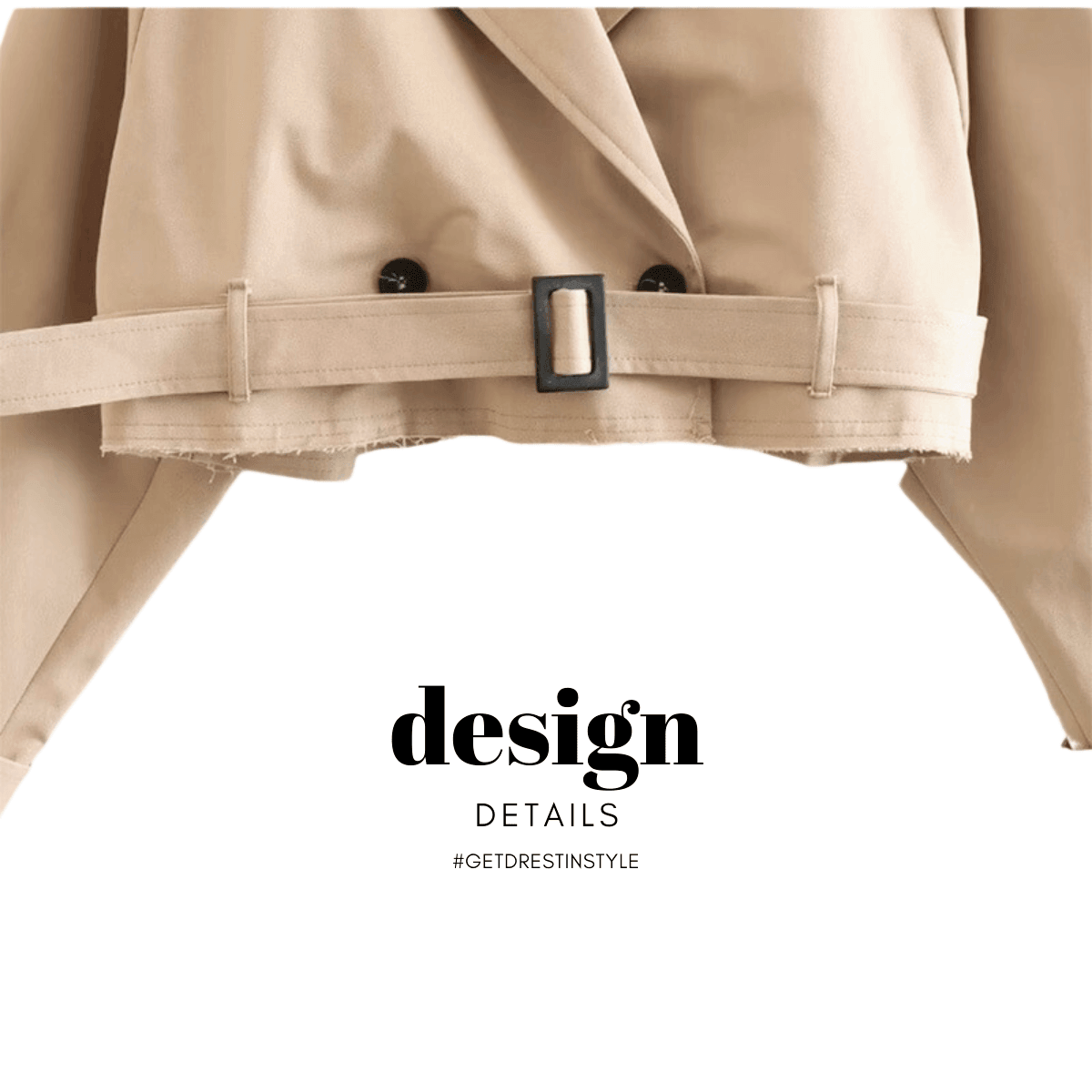 Women's Spring Belted Jacket -, Jackets , Drestiny , Australia, Beige, Black, Canada, Charcoal, Coffee, Jackets, Khaki, L, M, Navy, New Zealand, S, United Kingdom, United States, White , Drestiny , www.shopdrestiny.com